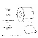 Osoitekorttitarra 110 x 251 mm/ 500 kpl