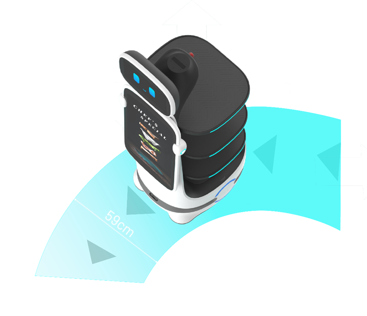 T10 Guide and Food Delivery robot