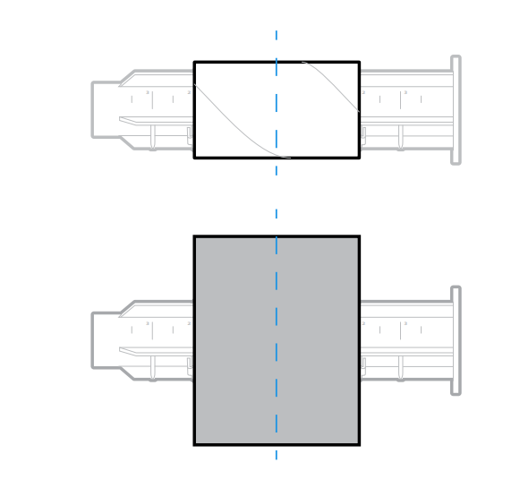 Adapter for notchless ribbon core - 1’’ PC45t